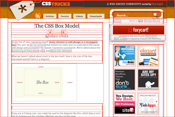 详解CSS的盒模型(box model) 及 CSS3新增盒模型计算方式box-sizing