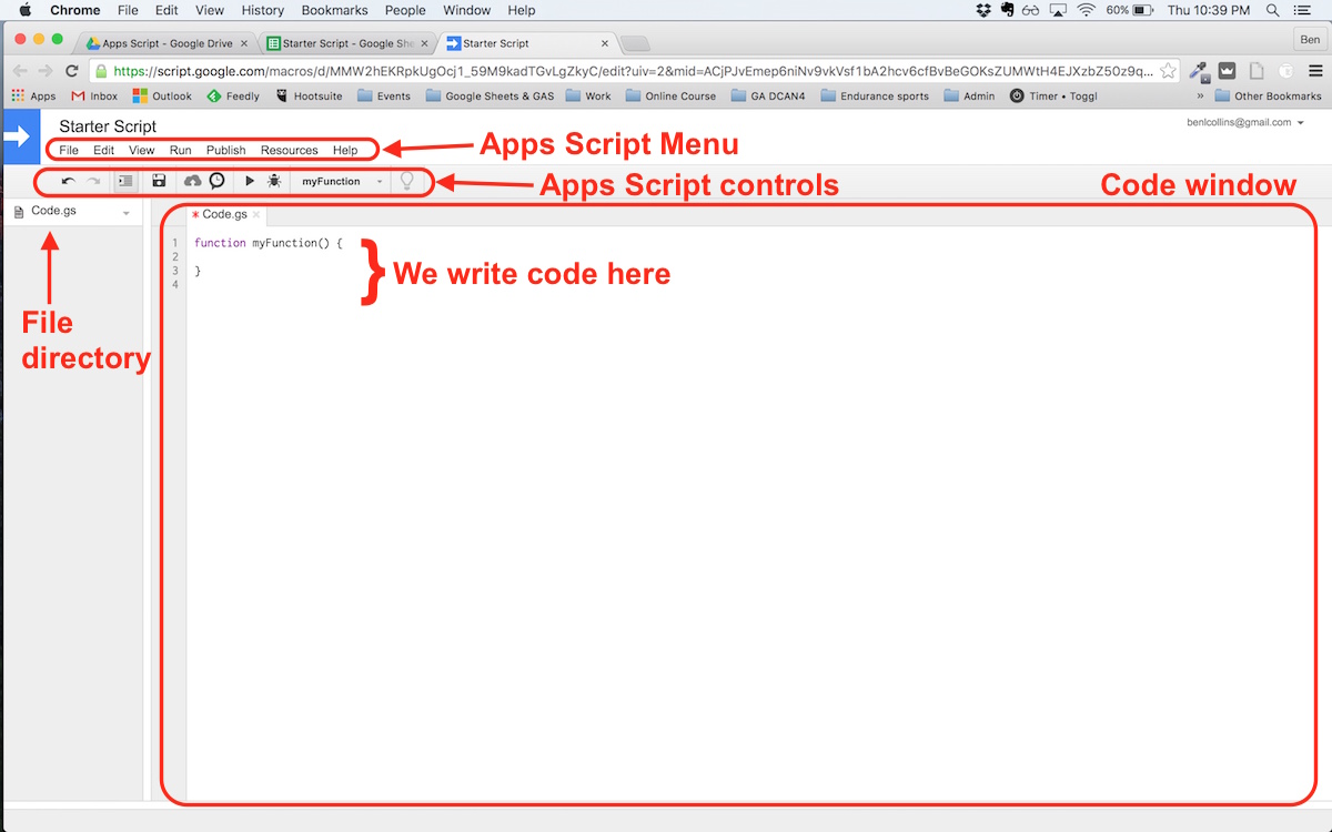 Google Apps Script 入门 Beginner guide to coding with Google Apps Script