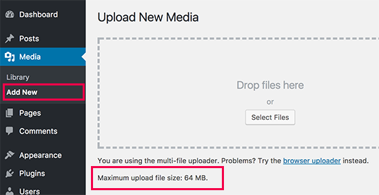 wordpress：增加上传文件限制, How to Increase the Maximum File Upload Size in WordPress