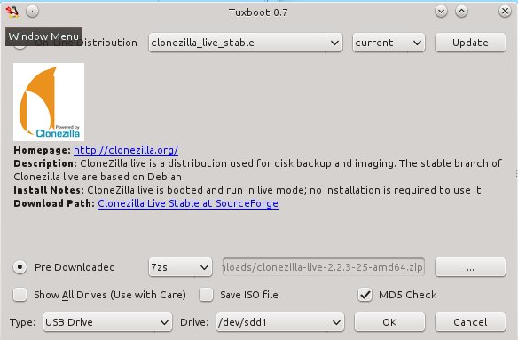 Linux：使用Clonezilla（再生龙）对硬盘进行镜像和克隆, Linux界的ghost