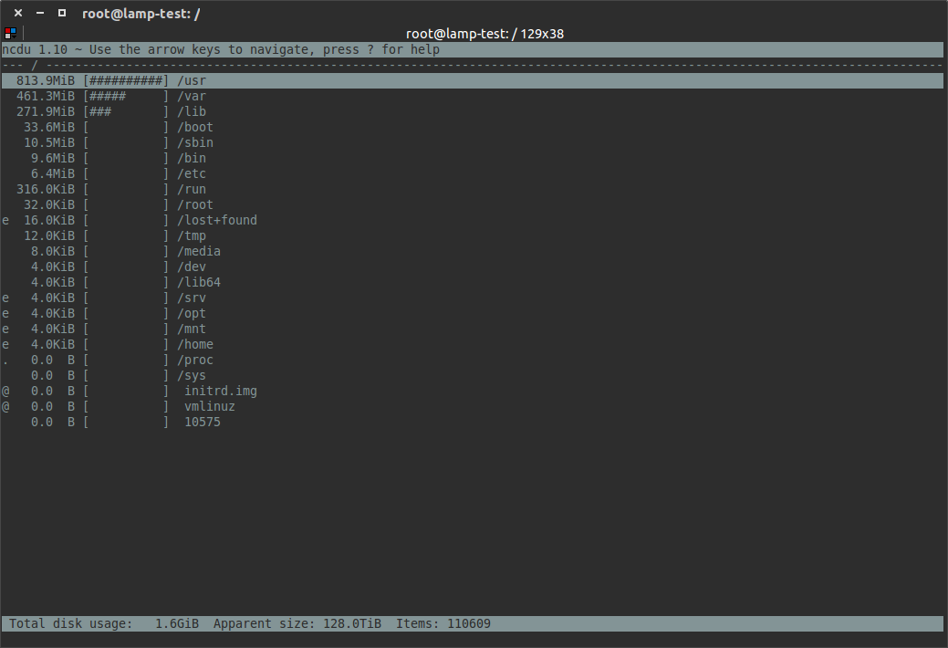Linux使用find / du递归查找目录中的最大文件, ncdu, 磁盘空间查看命令(du,df)剩余空间查看详解, Linux find largest file in directory recursively using find/du