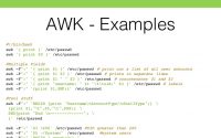 Shell：AWK 简明教程, AWK 入门教程, AWK 格式化输出, AWK 过滤记录, AWK 符串匹配, AWK 折分文件, AWK 分割字符串等实例