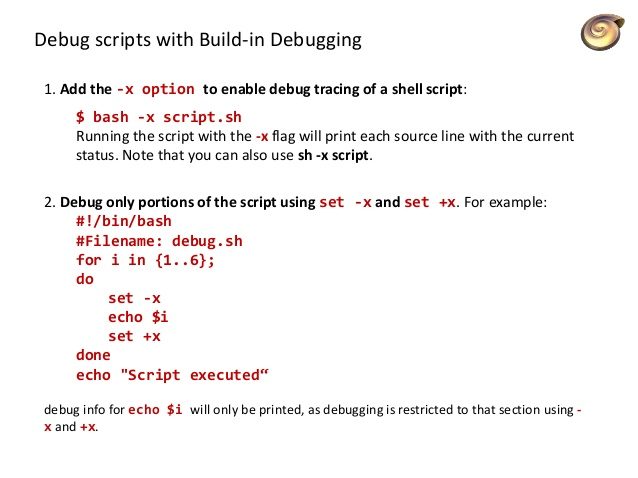 shell script debugger