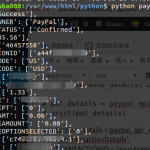 python: 获得PayPal Transaction信息，payment 信息（GetTransactionDetails API）, python paypal nvp