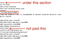 Mysql报错 mysql server has gone away, How to change max_allowed_packet size, max_allowed_packet in mySQL