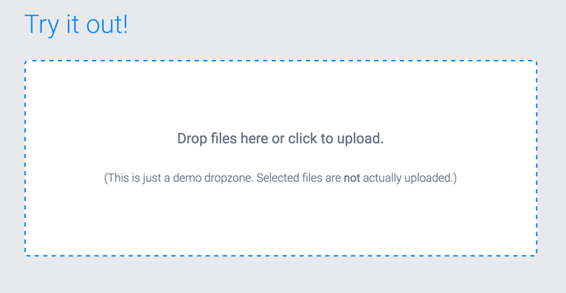 DropzoneJS 使用指南,文件拖拽上传, JavaScript 文件拖拽上传插件 dropzone.js, File Upload Form using DropzoneJS and PHP