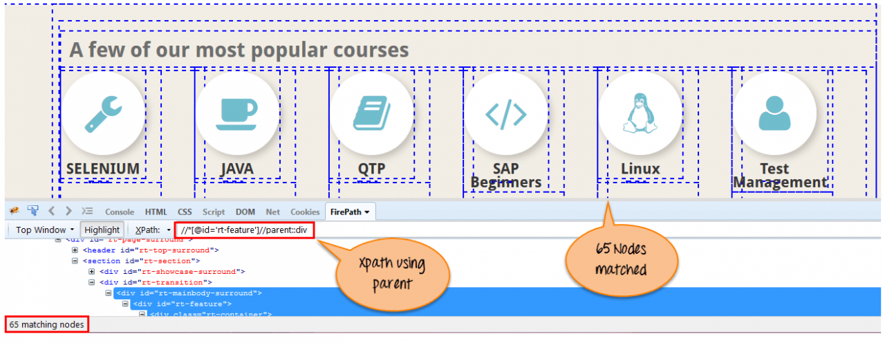 Selenium WebDriver中的XPath：完整教程, Xpath cheatsheet, XPath教程, XPath用法详解