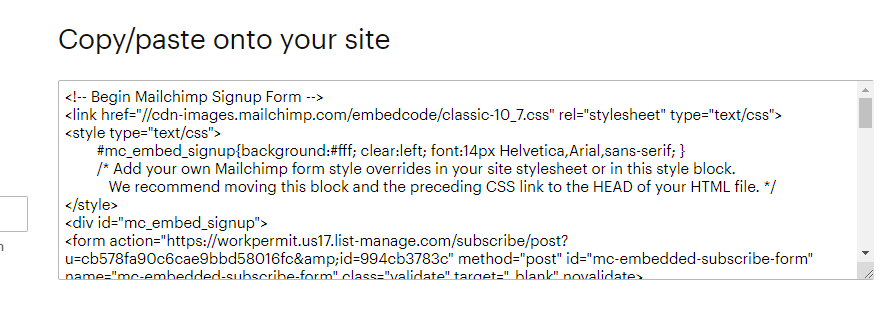 Shopify：如何找到“MailChimp form action URL”？, How To Find The MailChimp Form Action URL?