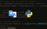 Python 谷歌翻译, Python 语言翻译, How to Translate Languages in Python